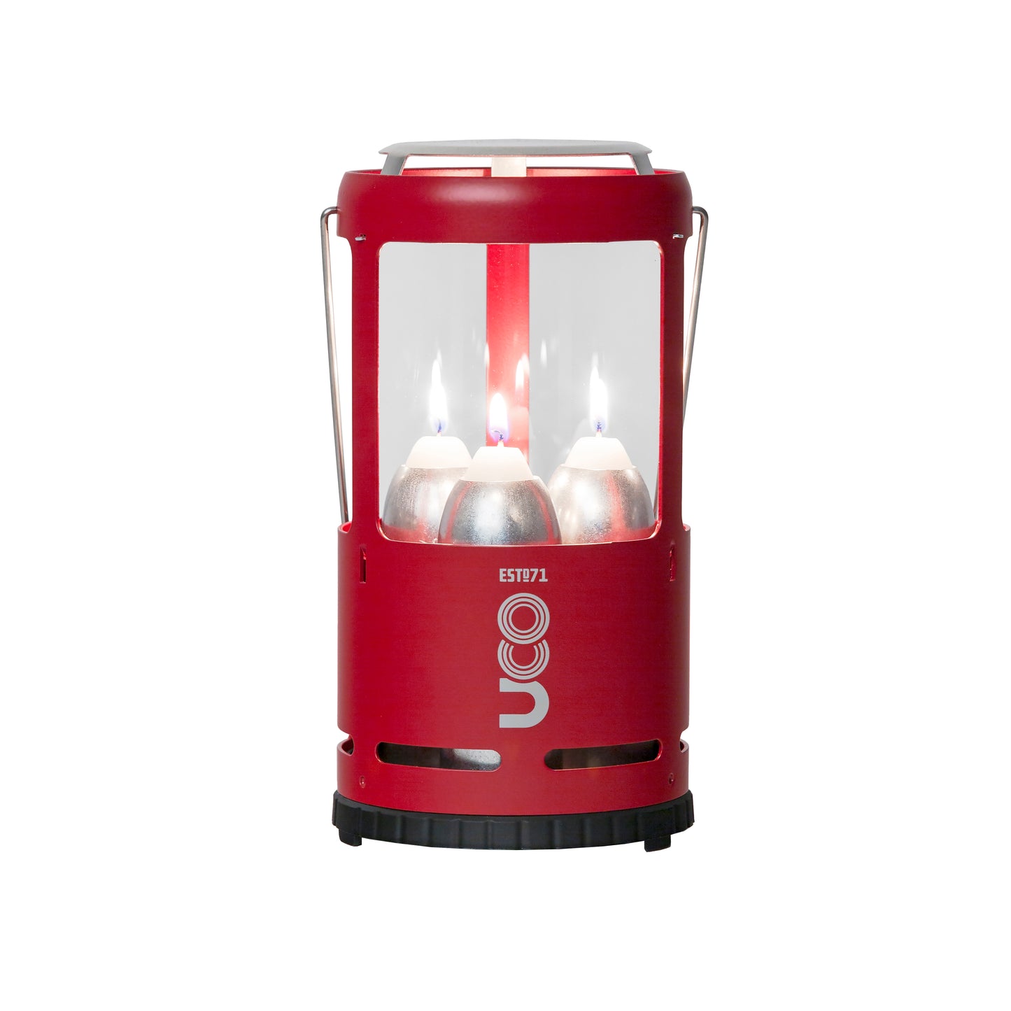 CANDLELIER - 3 CANDLE LANTERN, POWDER COATED ALUMINIUM