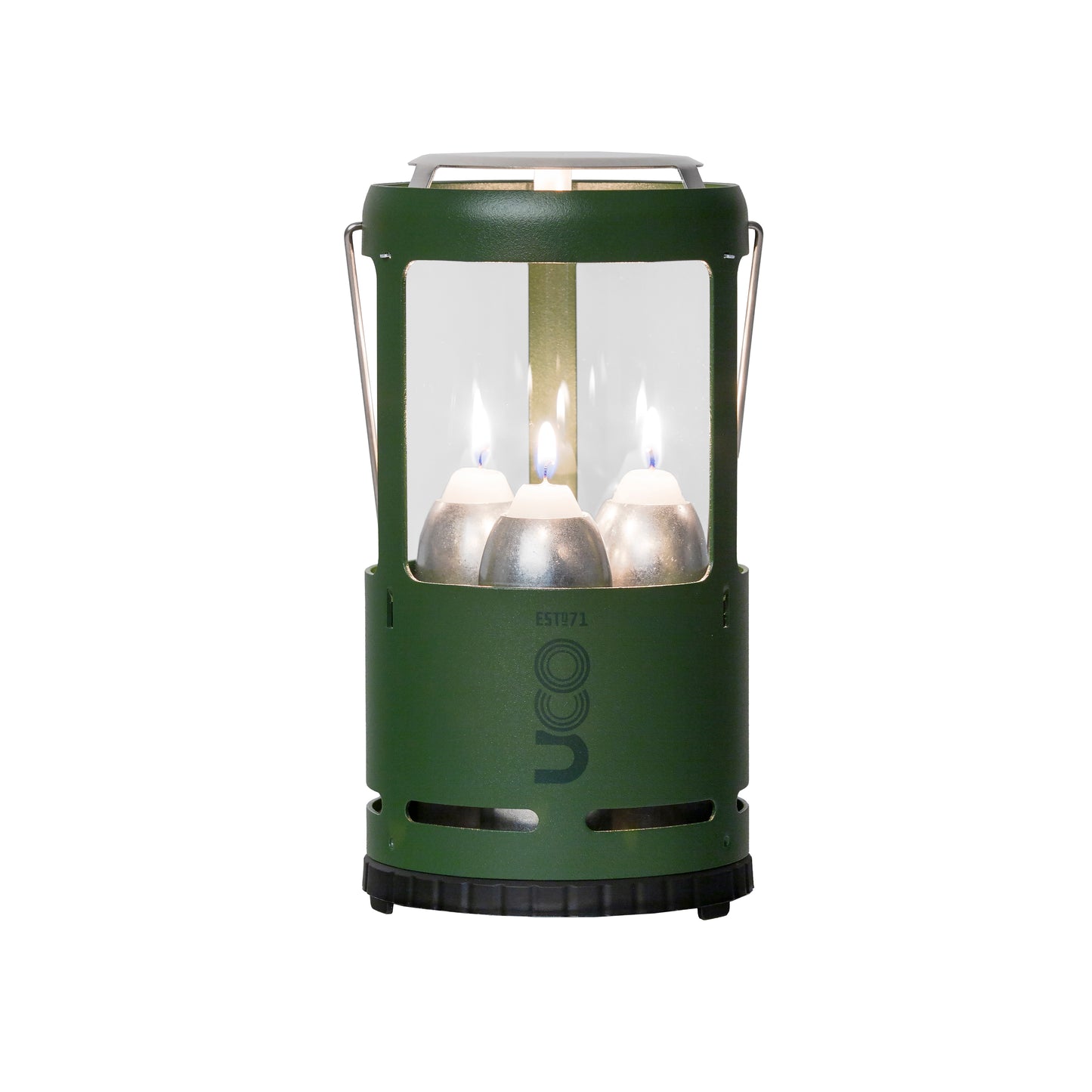 CANDLELIER - 3 CANDLE LANTERN, POWDER COATED ALUMINIUM