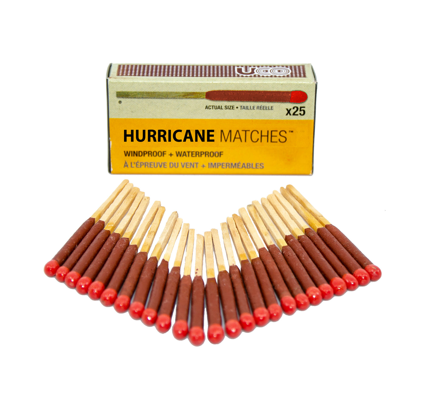 HURRICANE MATCHES, BOX OF 25