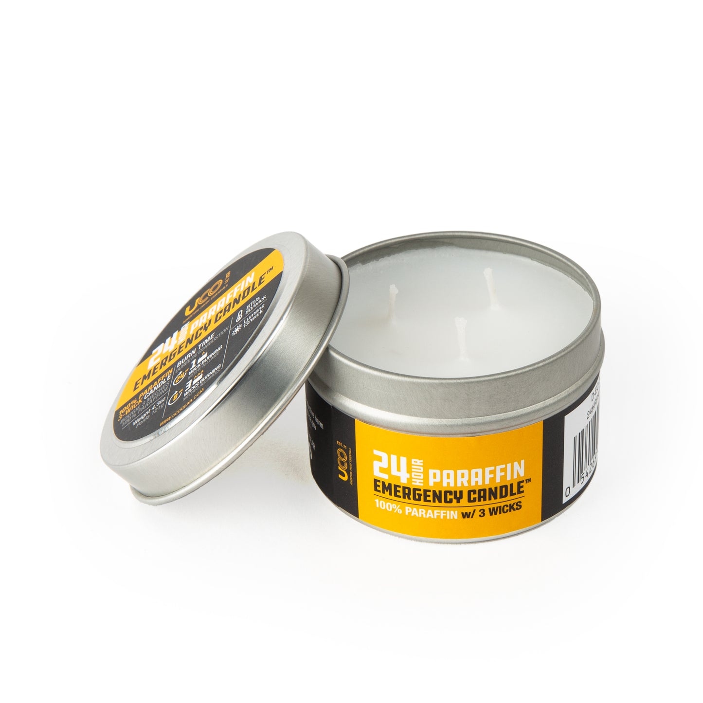 24-HR EMERGENCY CANDLE, PARAFFIN