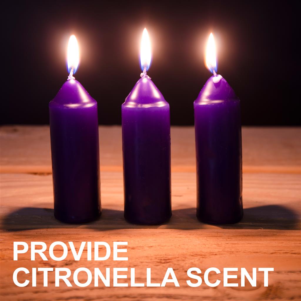 9-HOUR CITRONELLA CANDLES - 3 PACK